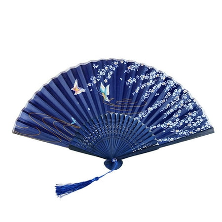 

BMForward Folding Fans Handheld Fans Bamboo Fans Women s Hollowed Bamboo Hand Holding Fan