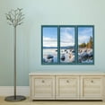 thumbnail image 3 of IDEA4WALL Wall Murals for Bedroom Fake Window Beach Blue Window Removable Wallpaper Peel and Stick Wall Stickers - 36x48 inches, 3 of 4