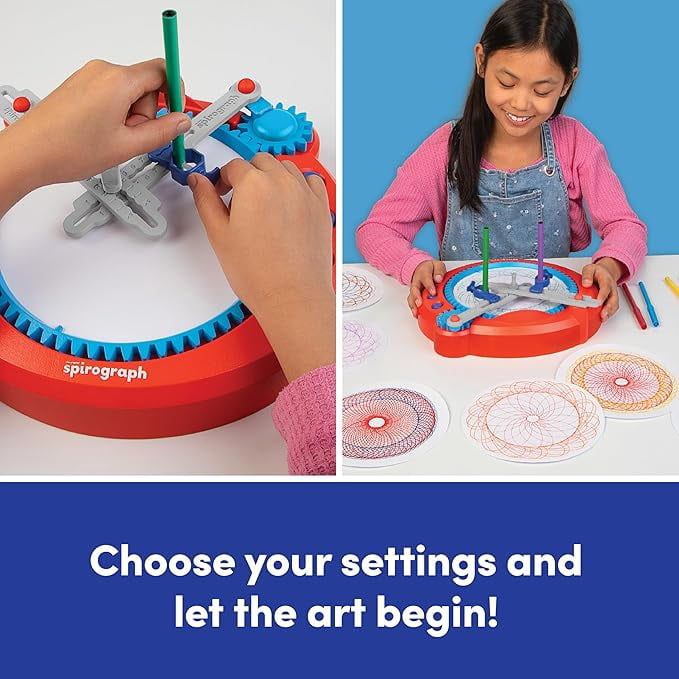 Spirograph Electric Machine Art and Craft Kit with Pens and Case