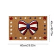 thumbnail image 3 of Independence Day Bow Pattern Doormat, Absorbent Stain Resistant Rug, Non Slip Mesh Silicone Back Pad, Patriotic Decor for Bathroom Home Entryway Layout, 3 of 6
