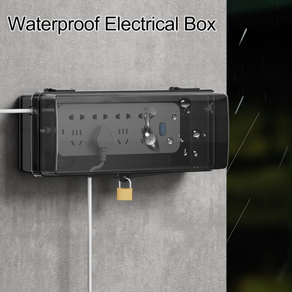 Outdoor Electrical Extension Cord Box Rainproof With 4/8 output holes lockable