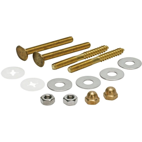 Fluidmaster Bowl to Floor Bolts Brass