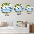 thumbnail image 4 of Designart 1 in Coastal Wall Clock, 4 of 5