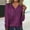 Purple, variant on Black and Friday Clothing Sales Idoravan Long Sleeve Shirts for Women Winter Women's Long Sleeve Summer V Neck Sexy Casual Tops Regular Blouse Tops Purple XXXL