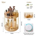 thumbnail image 3 of Organizador de maquillaje Aveniee 360 giratorio para Vanity Gold, 3 of 6