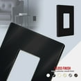 thumbnail image 4 of ENERLITES Screwless Decorator Wall Plate, Child Safe Outlet Covers, Size 1-Gang, Unbreakable Polycarbonate Thermoplastic, SI8831-BK, Glossy, Black, 20 Count, 4 of 5