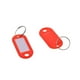 thumbnail image 5 of 50 etiquetas de plástico para llaveros de 65 mm, etiquetas para llaves, etiquetas para equipaje, anillos rojos, 5 of 9