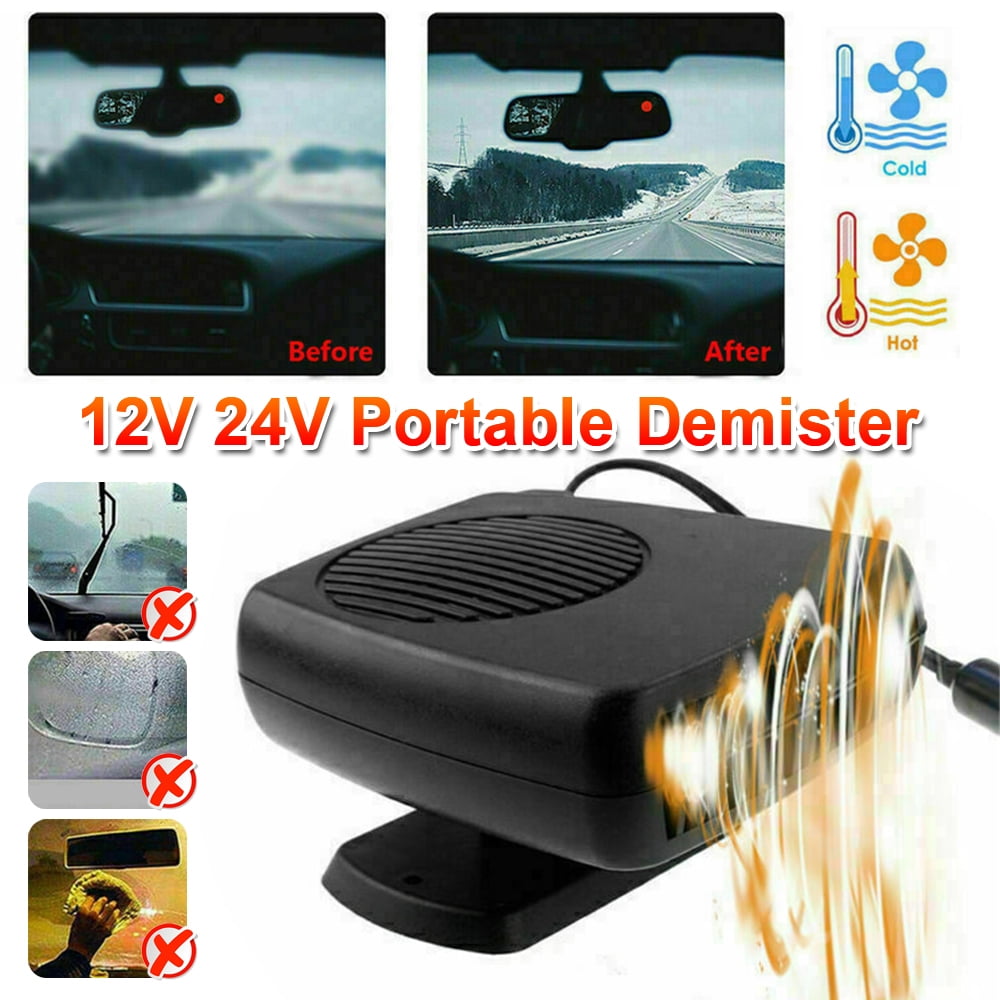 2 in 1 12V 120W Car Fan Heater Defroster Portable Demister Deicer Windshield