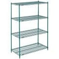 thumbnail image 4 of Global Industrial 24727G 72 x 24 x 74 in. Nexel Poly-Z-Brite Wire Shelving, Green, 4 of 4
