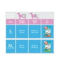 thumbnail image 2 of 144ct Paw Inspired Disposable Female Dog Diapers, Ideal for Heat, Senior, Incontinence (X-Large), 2 of 5