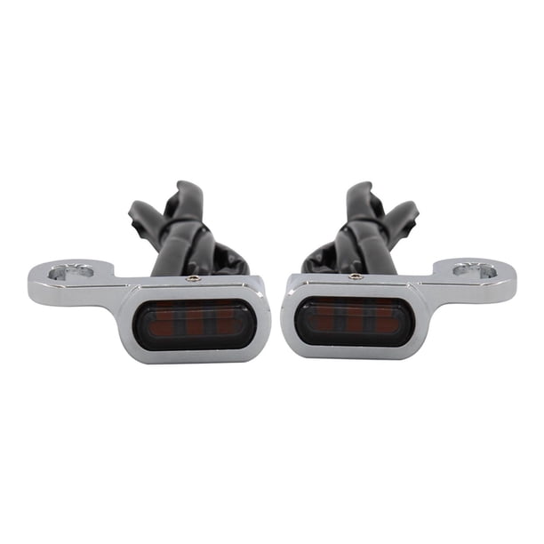 2 luces intermitentes de señalización de giro para minimotos, ideales para viajes. Humo plateado