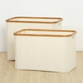thumbnail image 4 of Staron Freestanding Laundry Basket with Extended Handles, Collapsible Clothes Hamper for Dorm Family, Tall Laundry Hamper, 4 of 5