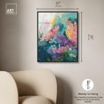 thumbnail image 5 of Abstract Vinescape Framed High-Gloss Acrylic Glass Wall Art Vibrant Floral by Art Remedy, Black Frame, 20 x 24, 5 of 7