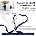 thumbnail image 5 of Heart Pendant Necklace for Her Moissanite Jewelry for Women I Love You Sterling Silver Gifts for Wife Girlfriend Mom Daughter Wedding Anniversary Birthday Christmas Mothers Valentines Day Classic, 5 of 9