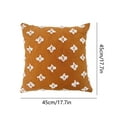 thumbnail image 3 of QTBIUQ Boho Decorative Throw Pillow with Tufted Rhombic Jacquards for Fall Room Decor Pillow Covers Decorations Cute and Soft Pillowcase for Couch Bed Living Room Orange, 3 of 7