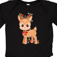 thumbnail image 4 of Inktastic Cute Christmas Reindeer with Christmas Lights Boys or Girls Long Sleeve Baby Bodysuit, 4 of 5