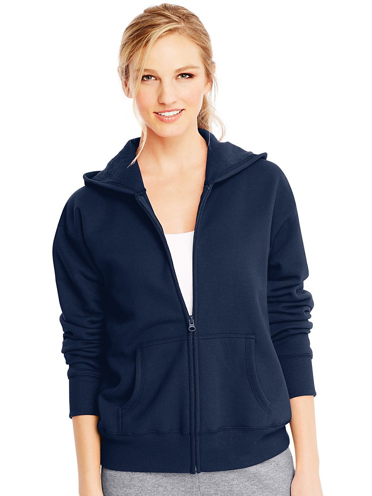 Hanes - Hanes Women's Full-Zip Hoodie Sweatshirt, Style O4637 - Walmart.com - Walmart.com