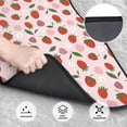 thumbnail image 3 of Salouo Floral Strawberr for Car Floor Mat Set of 4–Car Carpet Mats - Car Mats with Anti-Slip Backing & Driver Heel Pad Universal Fit for Cars, Trucks, SUVs, and Vans, 3 of 6