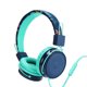 thumbnail image 2 of Gwong Electrónica Auriculares ajustables ABS plegables cableado sobre auriculares para los niños para niños, 2 of 6
