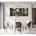 thumbnail image 3 of Abstract Black Woman Face Canvas Wall Art Black Gold African American Black Girl Painting Picture Wall Decor Fashion Black Female Poster Print Artwork for Living Room Bedroom Unframed, 3 of 6