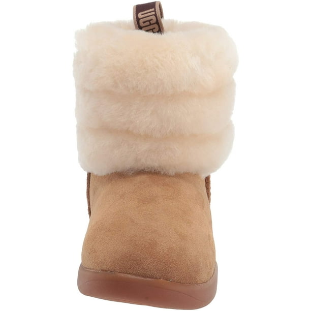 Pink ugg fluff 2025 mini quilted
