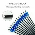 thumbnail image 3 of Carbon Crossbow Bolts 20 inch Hunting Archery Arrows with Vanes Moon Nocks and Removable Tips12 Pack, 3 of 5