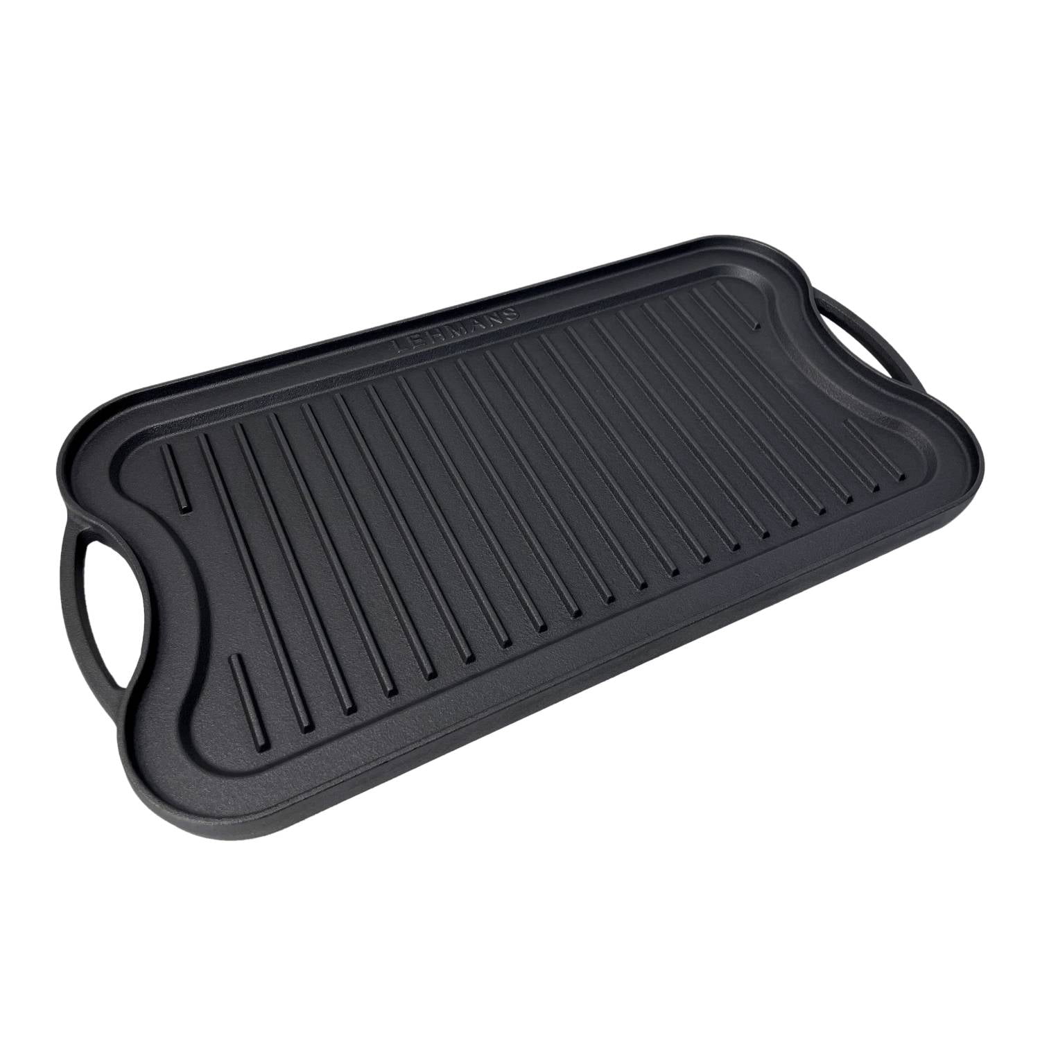 Lehman's Cast Iron Griddle Cookware Nitrogen Hardened Double Sided 20 inch