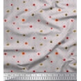 thumbnail image 1 of Soimoi Gray Modal Satin Fabric Fruits & Cookies Food Print Fabric by Yard 42 Inch Wide, 1 of 3