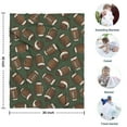 thumbnail image 4 of Football Pattern Blanket,Comfortable Soft Lamb Wool Throw Blanket,All Season,Warm Lightweight Blankets for Sofa Bed Couch Living Room Chair,30"x40", 4 of 4