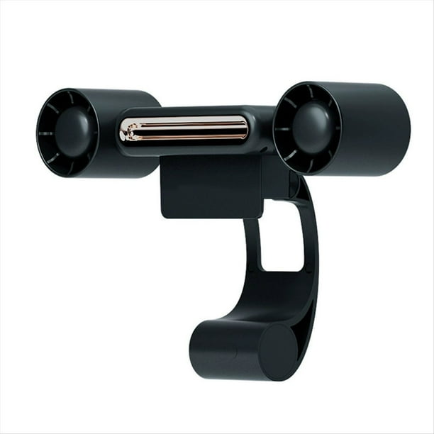 Aire Acondicionado Portátil con Ventilador de Carga y Luz LED, Silencioso y Luminoso, con Pantalla Colgante de Cuatro Velocidades, Color Negro.