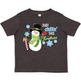 thumbnail image 3 of Inktastic Just Chillin' This Christmas Fun Snowman in Top Hat Boys or Girls Toddler T-Shirt, 3 of 5