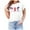 White, variant on OAVQHLG3B 4th of July Outfits for Women American Flag T Shirt O-Neck Print Tops T-shirt Short Sleeve Casual Blouse