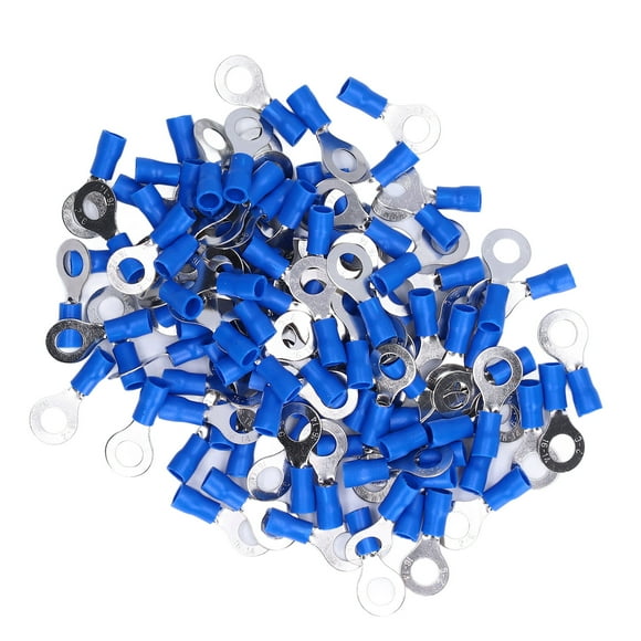 Rings Copper Crimp Terminals, Pre Insulated Ring Terminal Chemical Resistance Blue For Computers