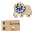 thumbnail image 1 of Tablero ocupado para sin pintar, 2 piezas, accesorios de bricolaje, habilidad de motricidad fina, material didáctico, tablero de actividades para avión, juguete de viaje, Estilo C CUTICAT tablero ocupado, 1 of 8