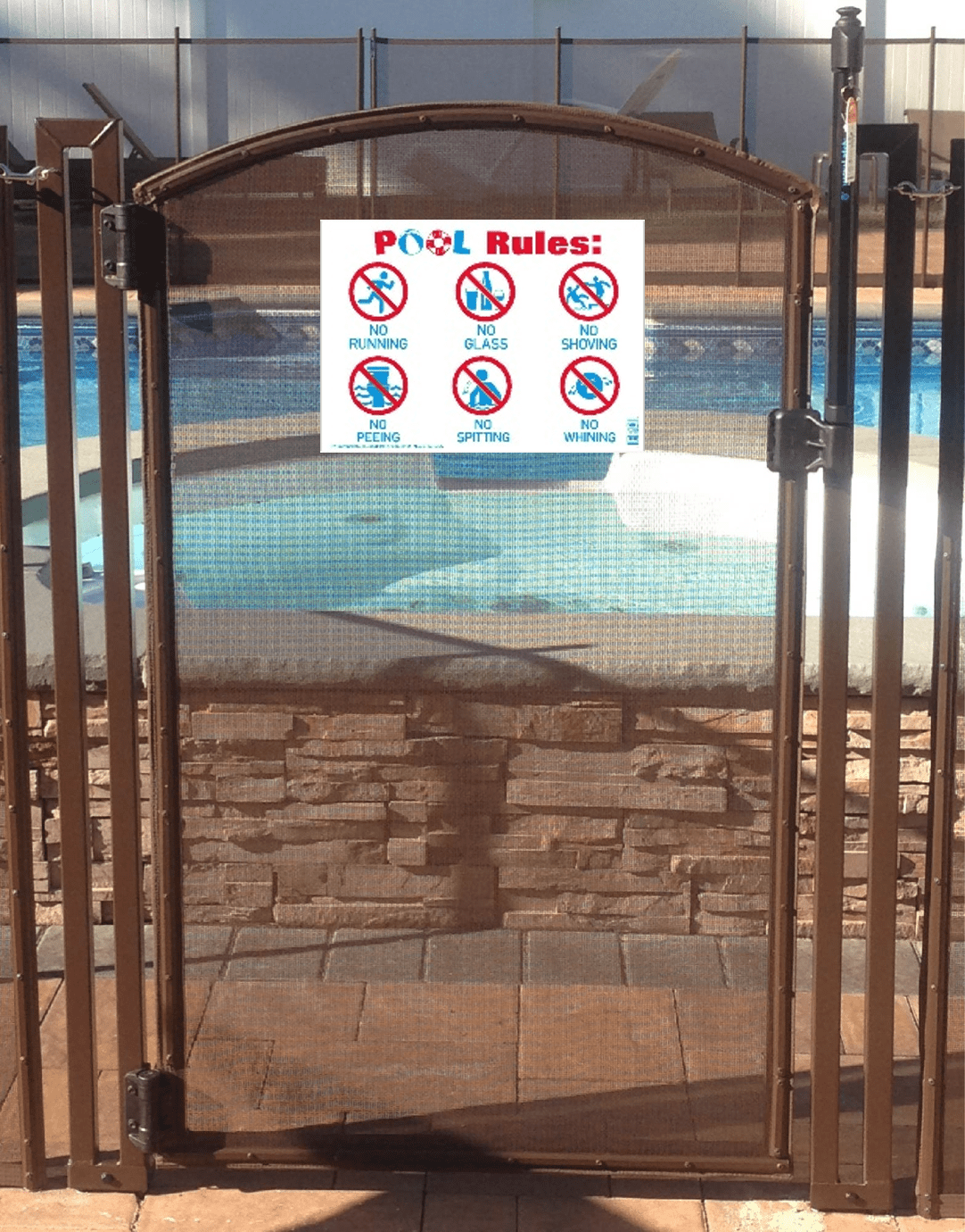 HY-KO Pool Rules Sign, Weather-Resistant Plastic, 10 x 14 inch, Highly Visible Symbols