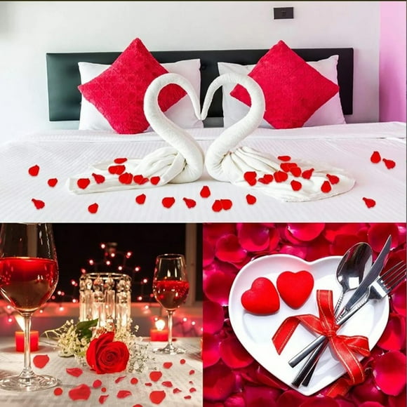 Rose Petal,2000Pcs Rose Petal Natural Artificial Rose Petal Rose Petal Decoration Reliable and Durable