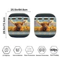 thumbnail image 4 of Renewold 2 Pack Car Sunshade for Men Women, Lightweight Windshield Sun Shade Front Window Sun Visor Universal Fit, American Tribal Highland Cow Sunflower Blue, 4 of 6