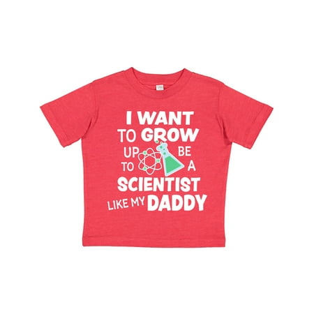 

Inktastic I Want To Grow up To Be a Scientist Like My Daddy Gift Toddler Boy or Toddler Girl T-Shirt