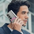 thumbnail image 3 of Allytechgroup Case for Samsung Galaxy Z Fold 6 with Card Holder, Magnetic Wireless Charging Wallet Back Cover Faux Leather & Shockproof Hard PC Bumper Lightweight Anti-Slip Protective Shell, Gray, 3 of 11