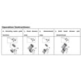 thumbnail image 3 of Labymos 1/2 Inch 3-Way T-adapter Bath Shower Head Arm Mounted Diverter Valve Tap, 3 of 8
