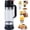 Black, variant on Dispensador De Leche Condensada, Glass Honey Dispenser, No-Drip Silicone Valve for Honey Maple Syrup Coffee Sauce (Black)