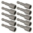 thumbnail image 4 of 10Pcs Power Nut Driver Hex Magnetic Bit Set Socket Impact Drill Bits M8x48mm 1/4in ShankGrey, 4 of 12