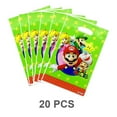 thumbnail image 3 of 20PCS Mario Gift Bags Party Flavors Bags Treat Candy Bags For Kids Birthday Video Game Party Mario Goodie Bag, 3 of 4