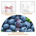 thumbnail image 4 of Lsque Fresh Blueberries Print Christmas Tree Skirt, Tree Skirt with Ties or Velcro, Perfect for Holiday Decorations, Halloween, and New Year-30", 4 of 7
