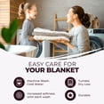 thumbnail image 5 of Superior Basketweave All-Season Cotton Blanket, Twin, Plum, 5 of 11