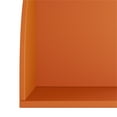 thumbnail image 5 of Yowos Corner Bookshelf, 5 Tier Modern Wall Shelf Bookcase Small Storage Rack Stylish Accent Wavy for Small Space, Plant Stand, Orange, 5 of 10