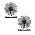 thumbnail image 1 of Narvik, Set de 2 Ventiladores Industriales 2 en 1, Piso y Pared, 12 pulgadas, Aspas de Aluminio, Oscilación 90°, 1 of 10