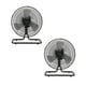 thumbnail image 1 of Narvik, Set de 2 Ventiladores Industriales 2 en 1, Piso y Pared, 12 pulgadas, Aspas de Aluminio, Oscilación 90°, 1 of 10
