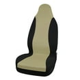 thumbnail image 1 of sourcing map Beis Negro Estilo Clásico 3D Tela Malla Transpierable Funda para Asiento Delantero de Coche, 1 of 1