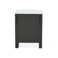 thumbnail image 4 of Noble House Roxie 3-Drawer Modern Glass Side Table in Mirrored, 4 of 9